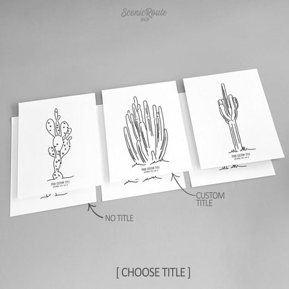 Cactus (Set of 3 Art Prints)