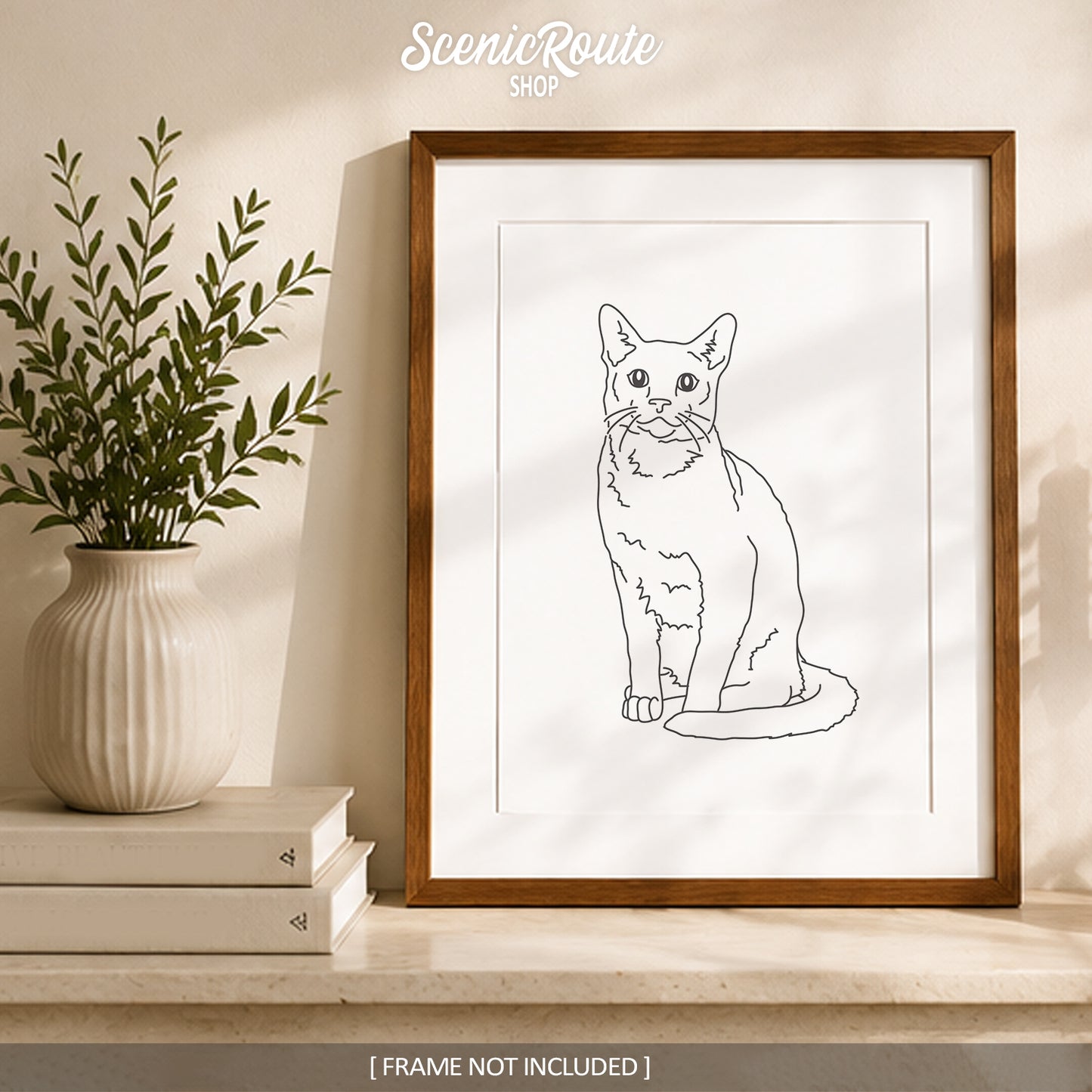 Russian Blue Cat Art Print