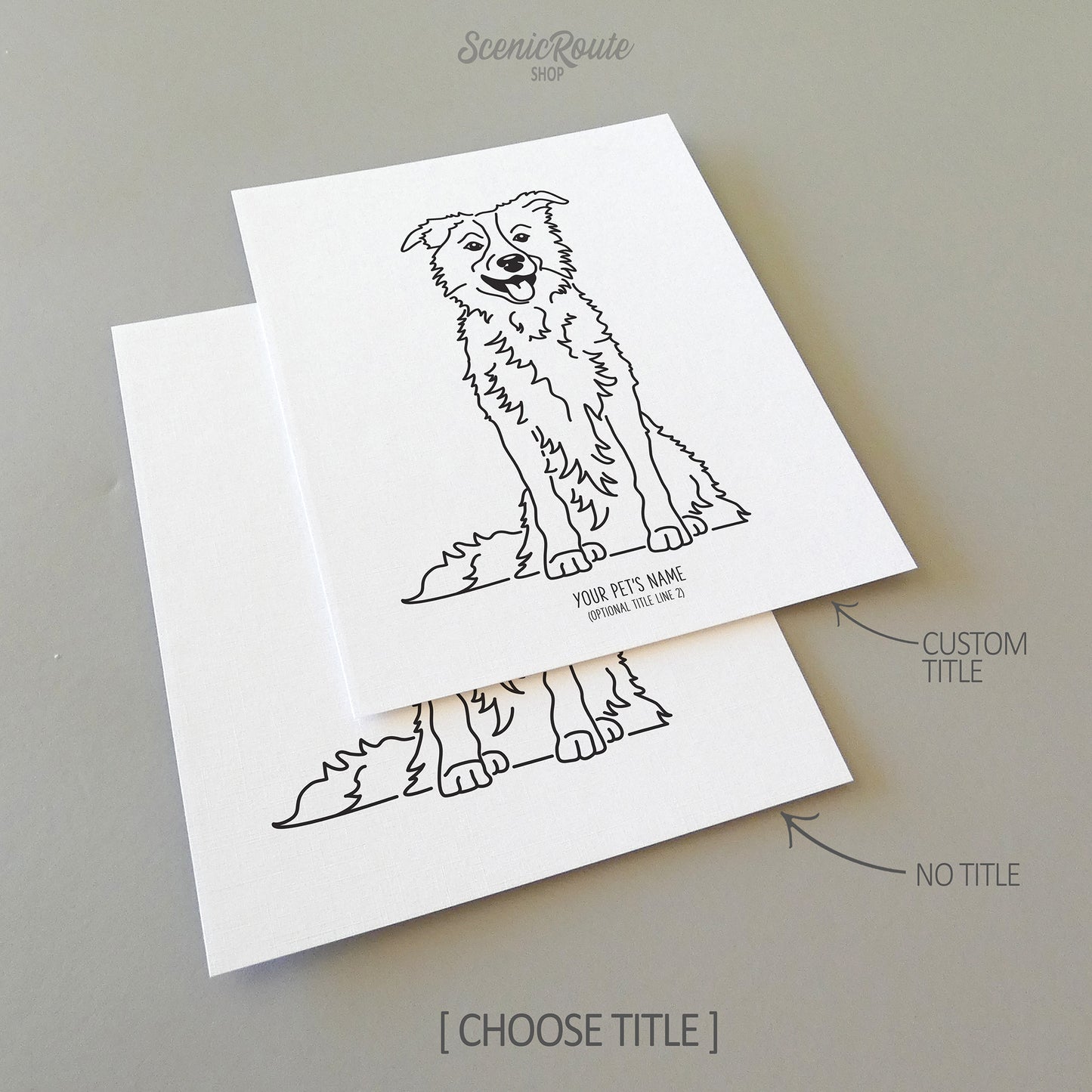 Border Collie Art Print