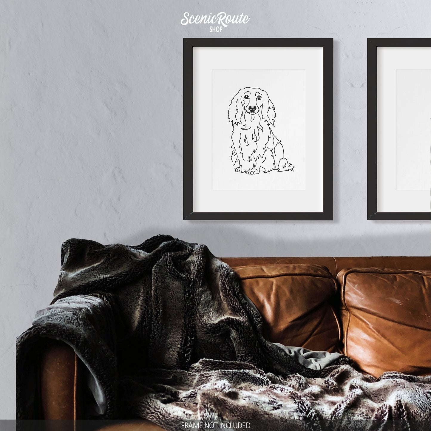 Dachshund (Long Haired) Art Print