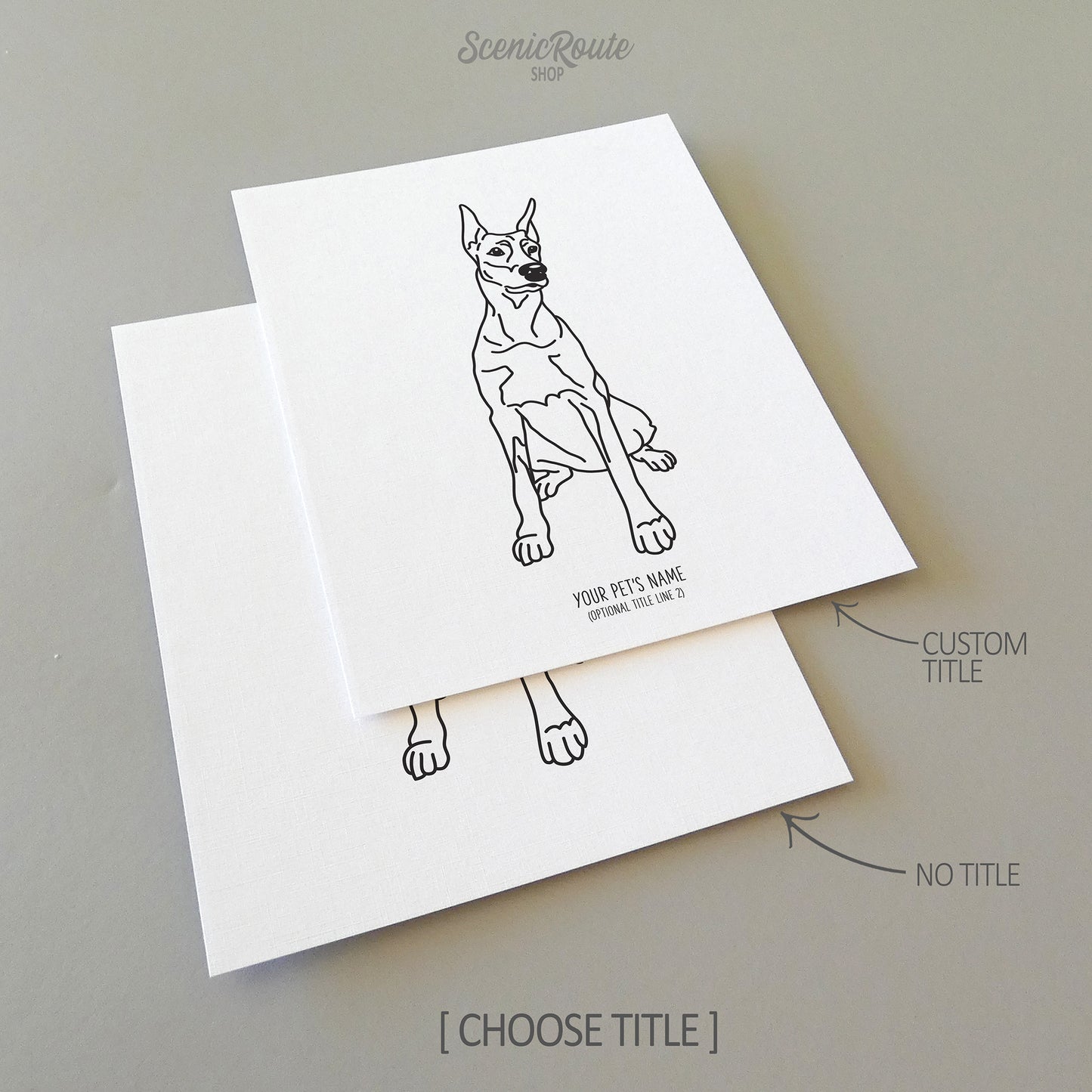 Doberman Art Print