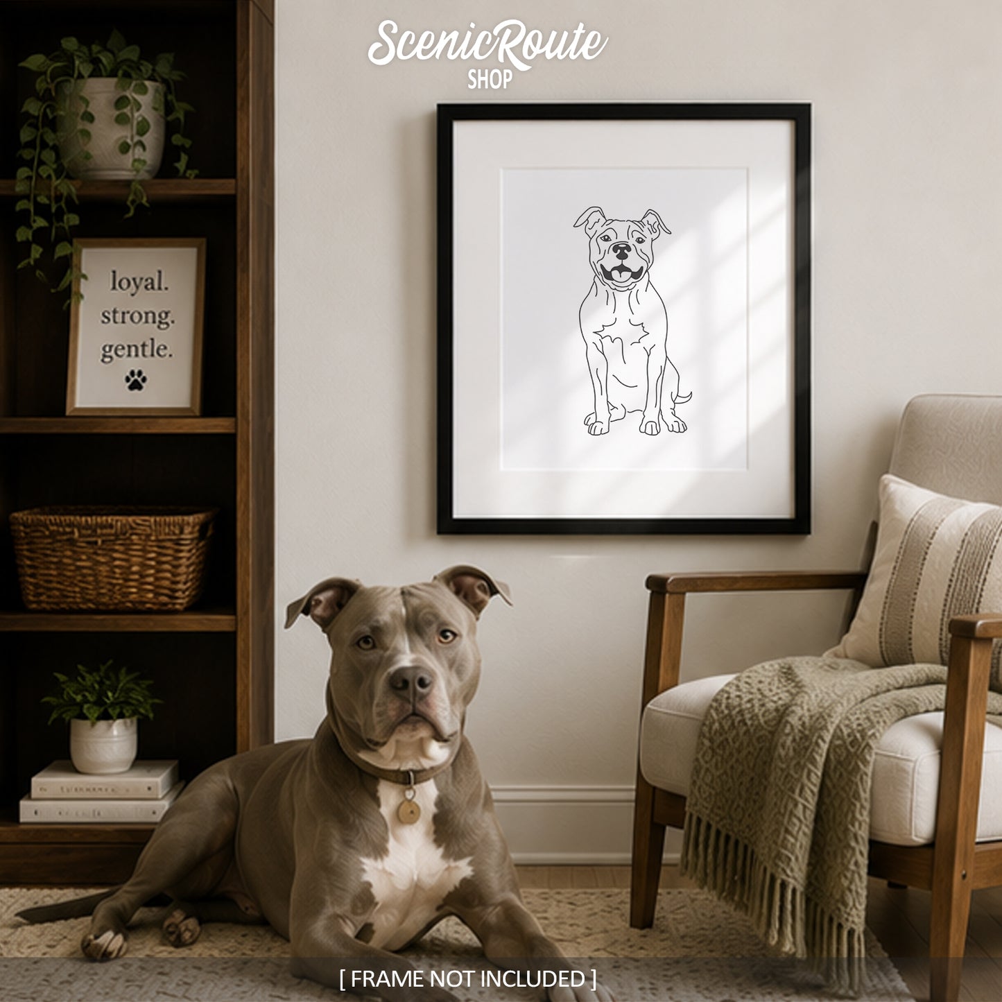 Pitbull Art Print