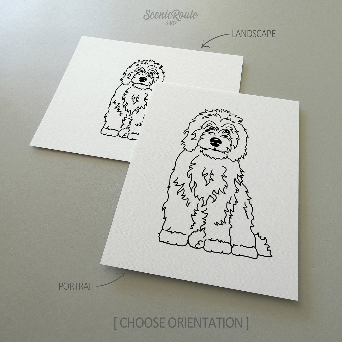 Sheepadoodle Art Print