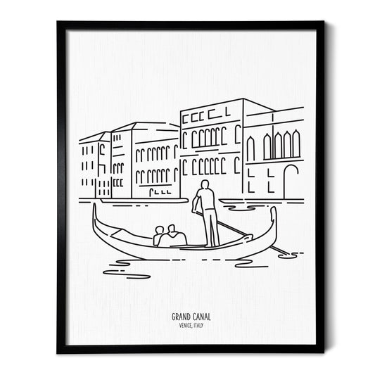 Italy Venice Grand Canal Gondola Art Print