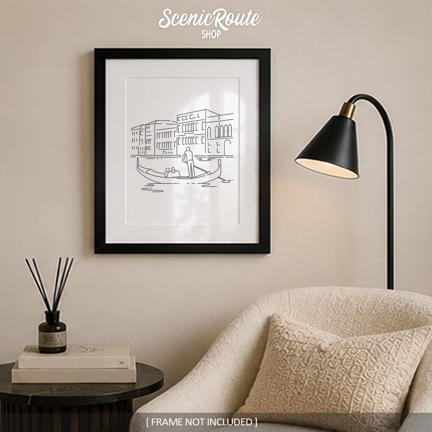 Italy Venice Grand Canal Gondola Art Print