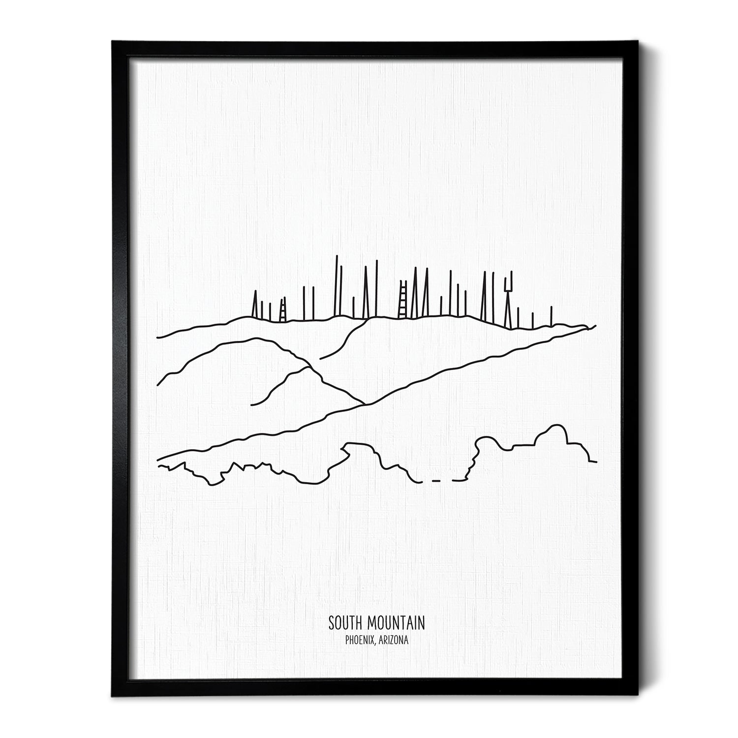 アート・デザイン・音楽 Dessins Tout-Terrain Arizona South Mountain Art Print – Scenic Route Shop