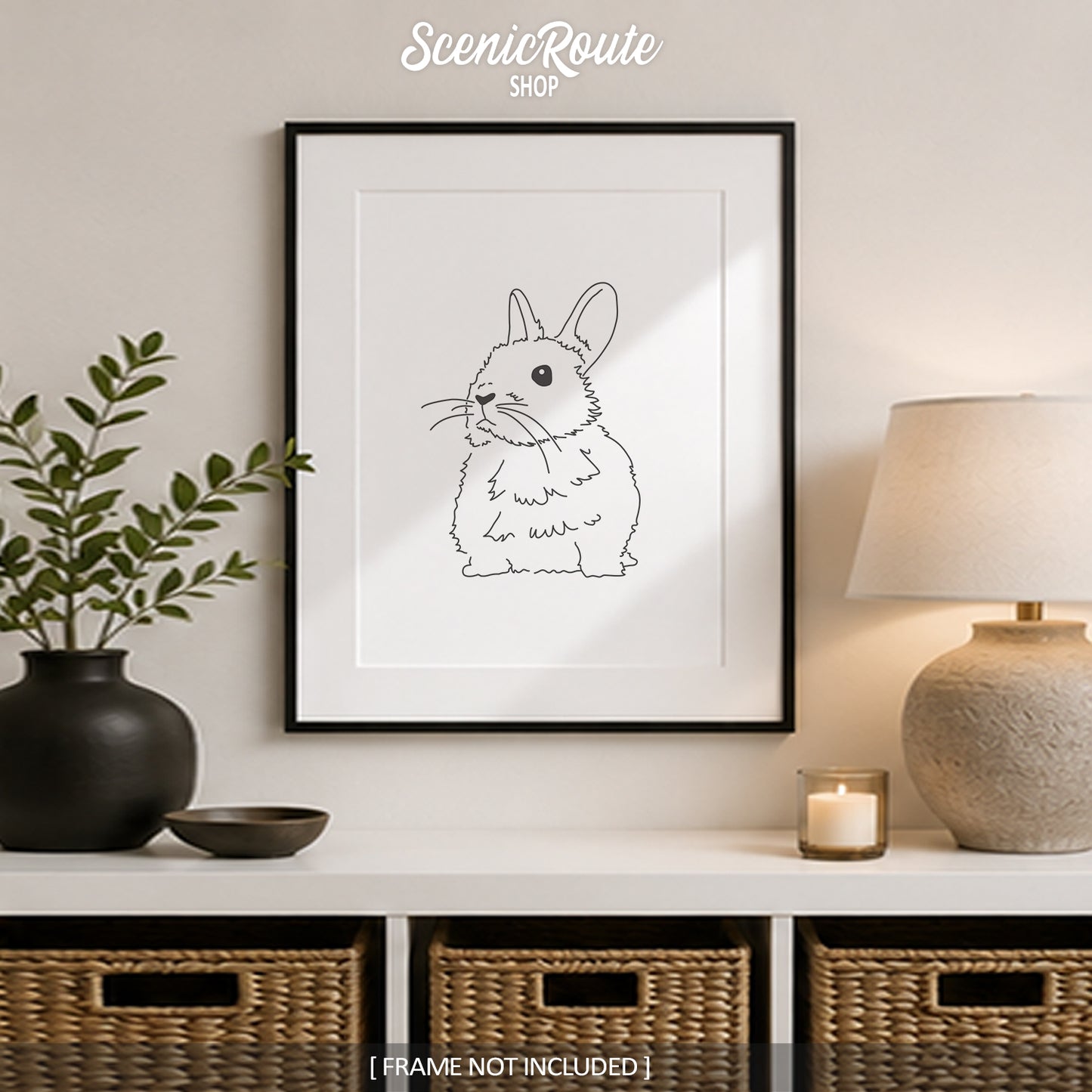 Netherland Dwarf Rabbit Art Print