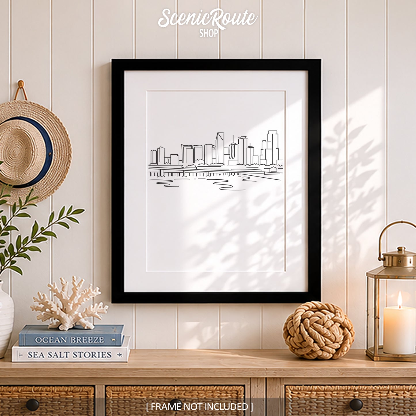 Miami Florida Skyline Art Print