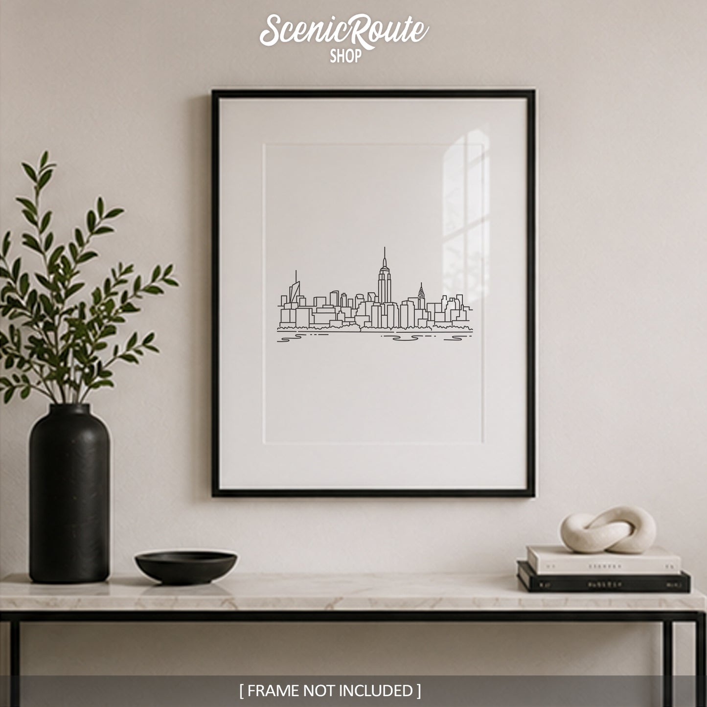New York City Skyline Featuring the Empire State Art Print