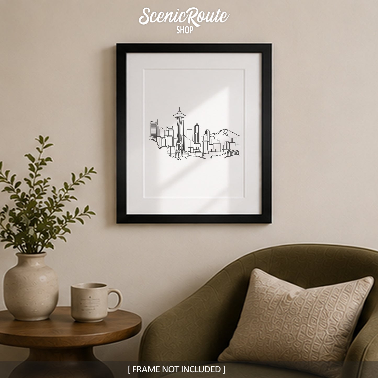 Seattle Washington Skyline Art Print