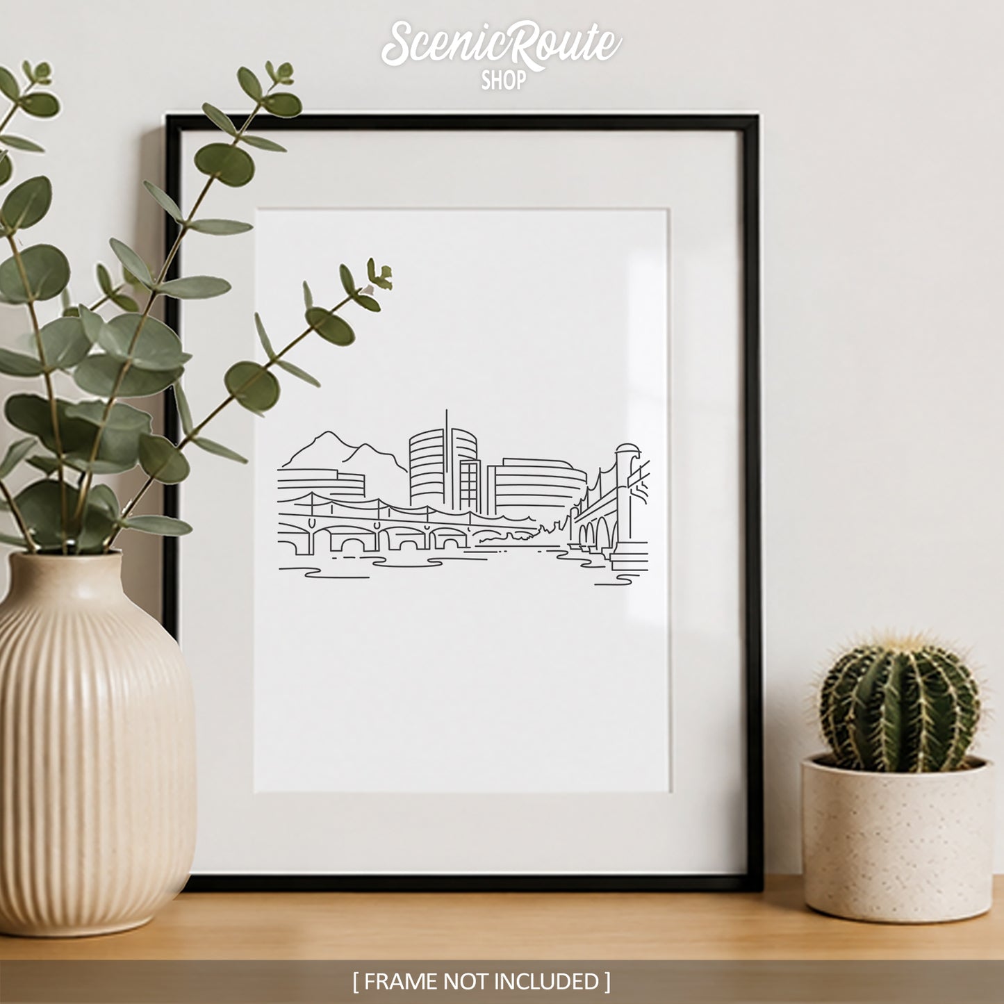 Tempe Arizona Skyline Art Print