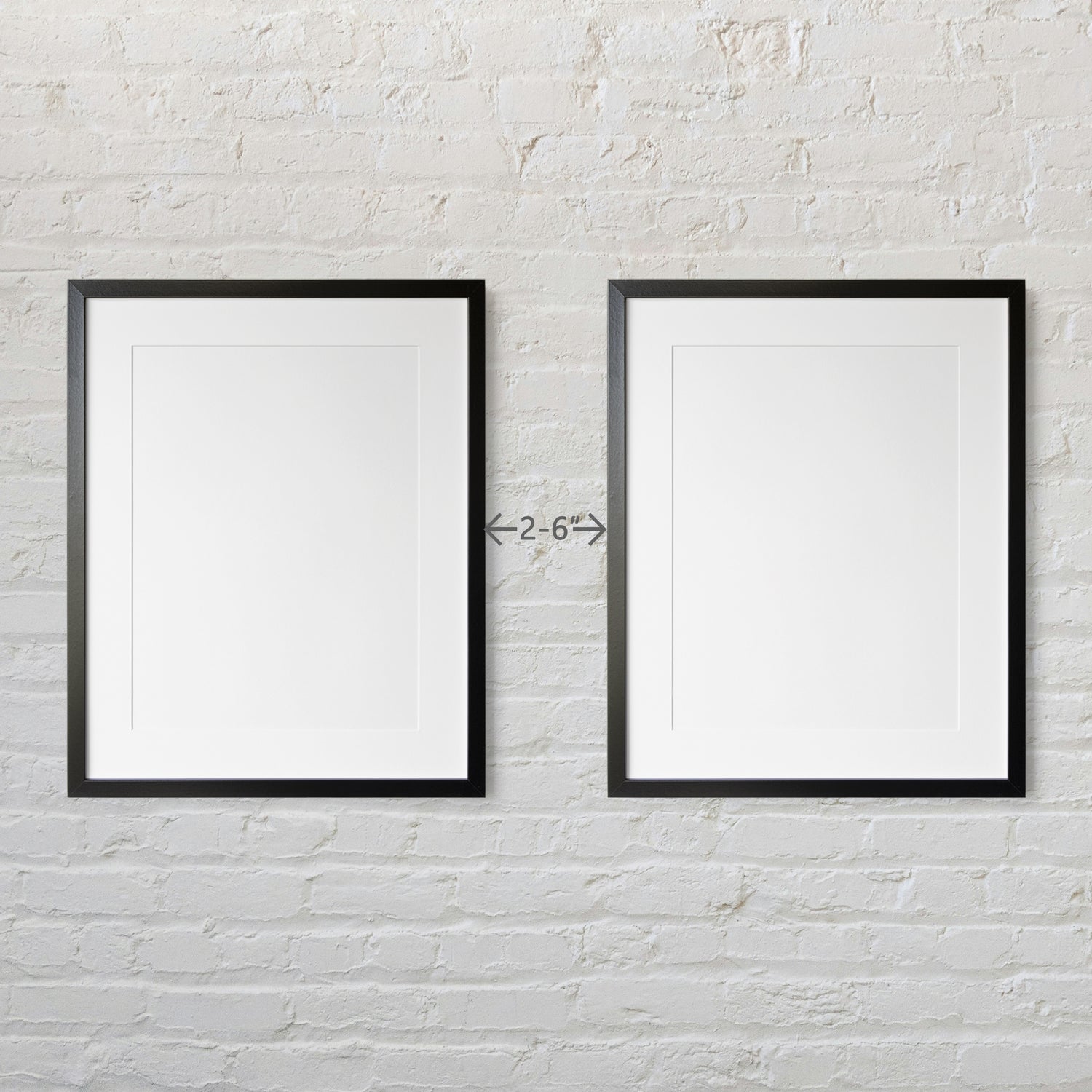 two thin black picture frames