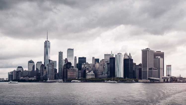 the skyline of New York City