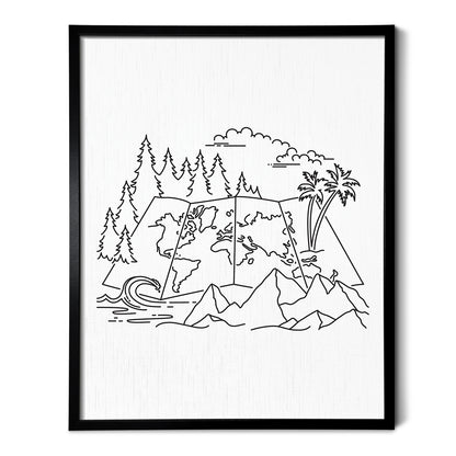 Adventure Map Art Print