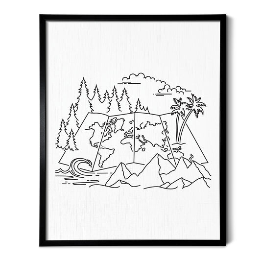 Adventure Map Art Print