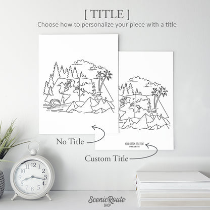 Adventure Map Art Print