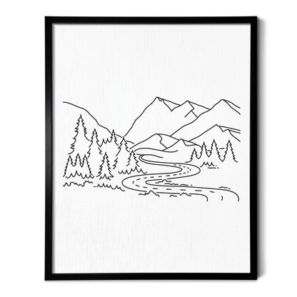 Adventure Mountain Road Art Print