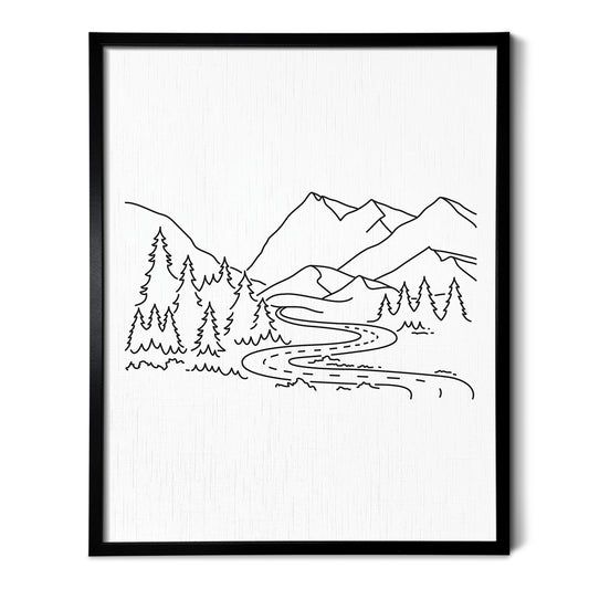 Adventure Mountain Road Art Print