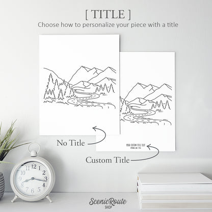 Adventure Mountain Road Art Print