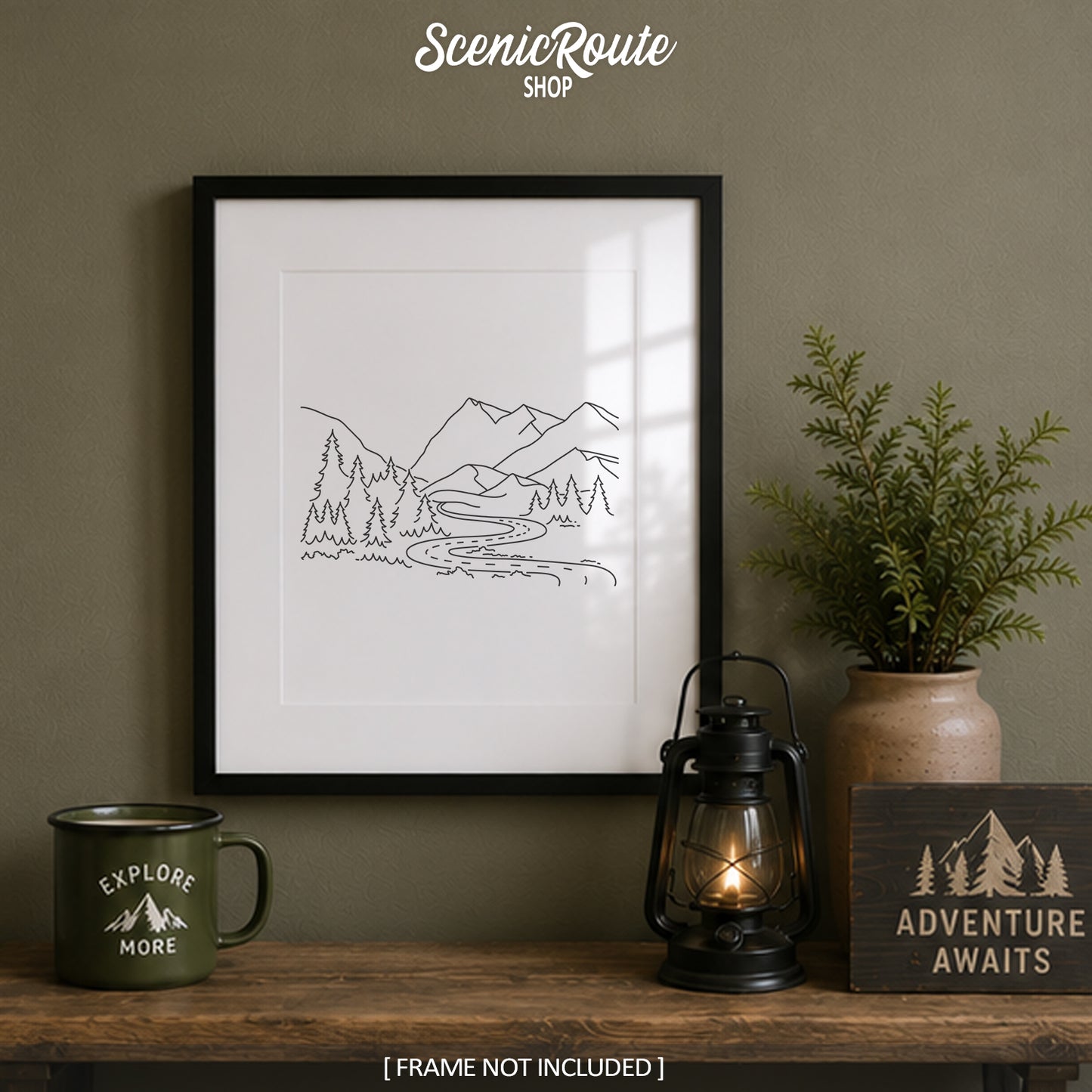 Adventure Mountain Road Art Print