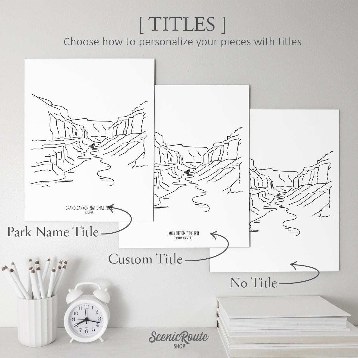 Arizona National Parks (Set of 3 Art Prints)