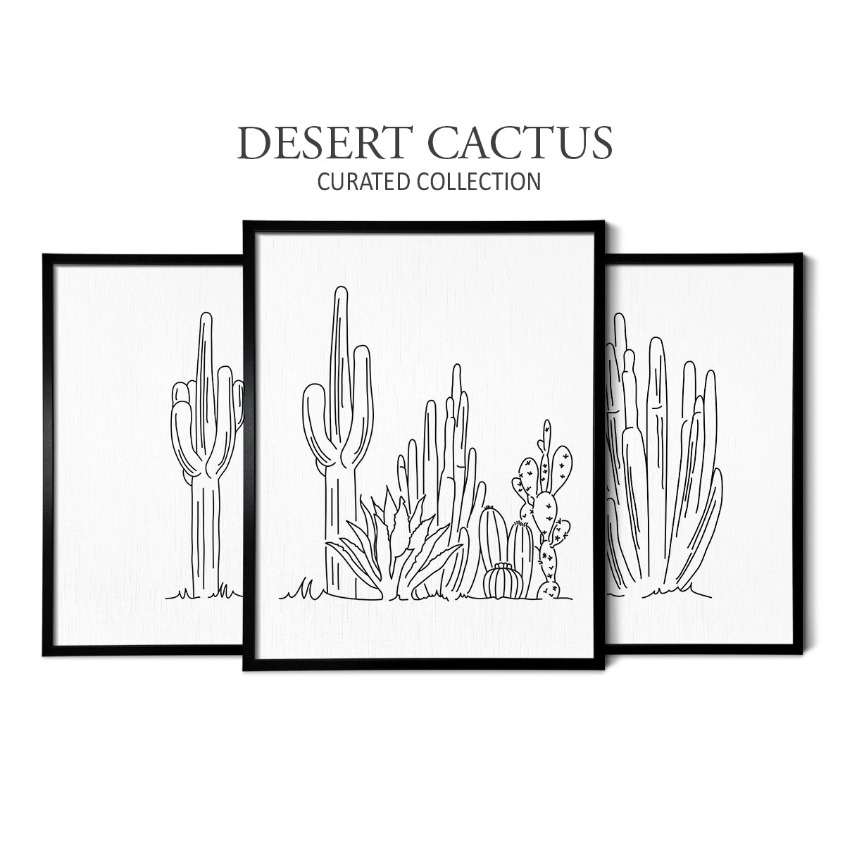 Cactus (Set of 3 Art Prints)