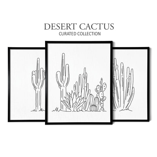 Cactus (Set of 3 Art Prints)