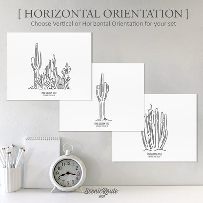 Cactus (Set of 3 Art Prints)