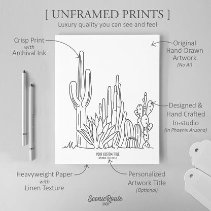Cactus (Set of 3 Art Prints)