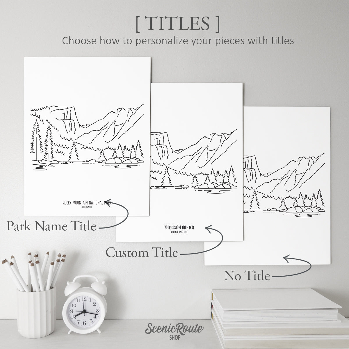 Colorado National Parks (Set of 4 Art Prints)