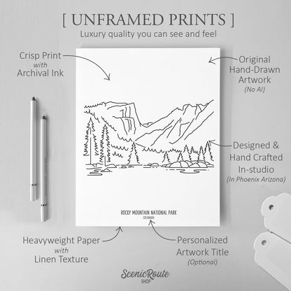 Colorado National Parks (Set of 4 Art Prints)