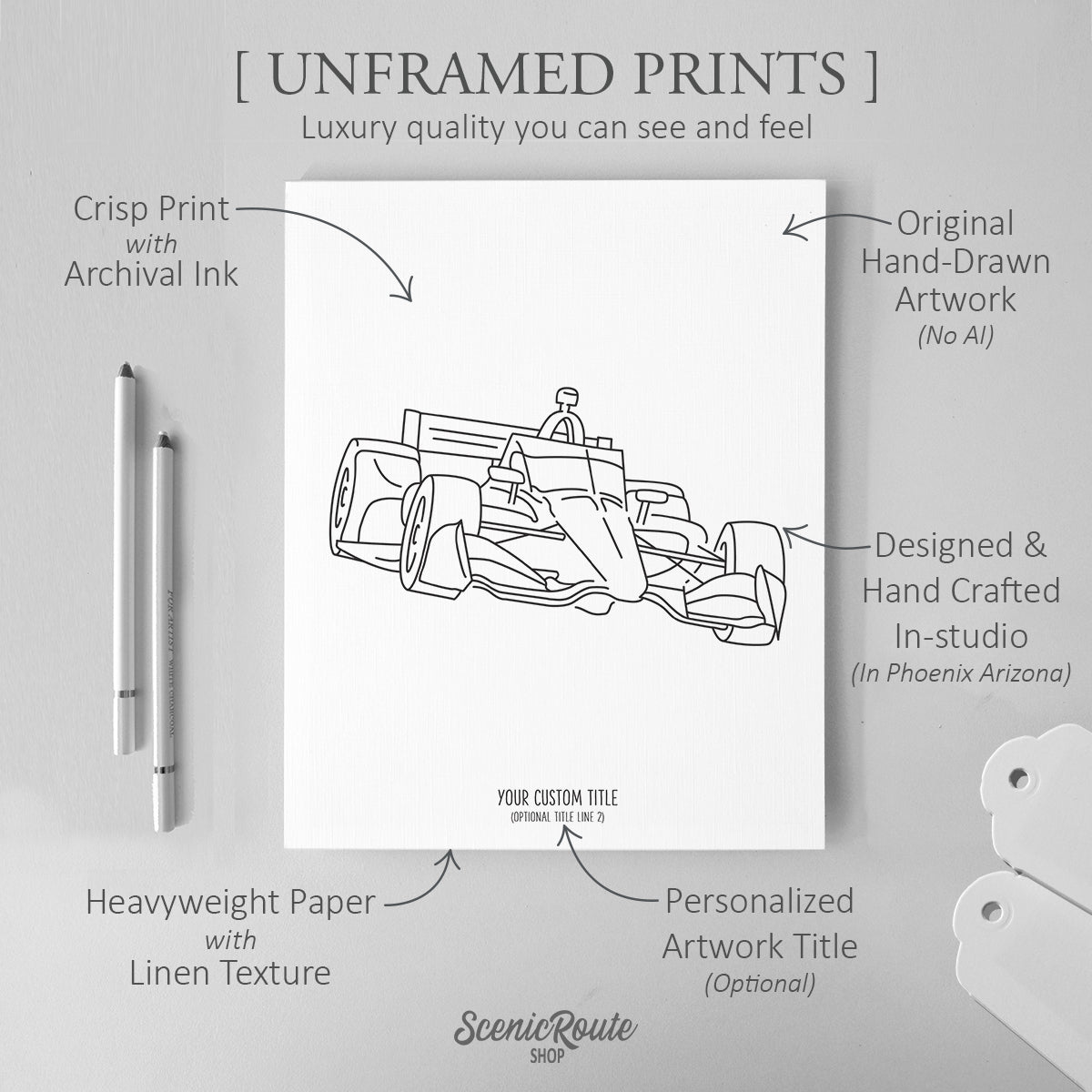 Indianapolis 500 (Set of 3 Art Prints)