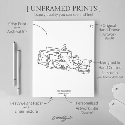 Indianapolis 500 (Set of 3 Art Prints)