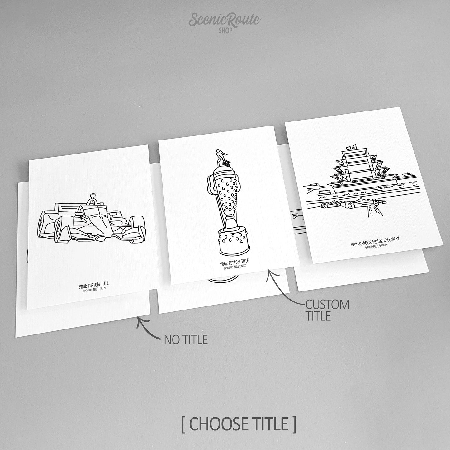 Indianapolis 500 (Set of 3 Art Prints)