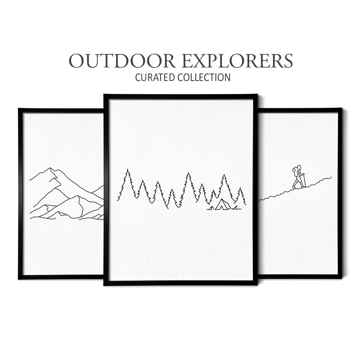 Outdoor Explorers (Set of 3 Art Prints)