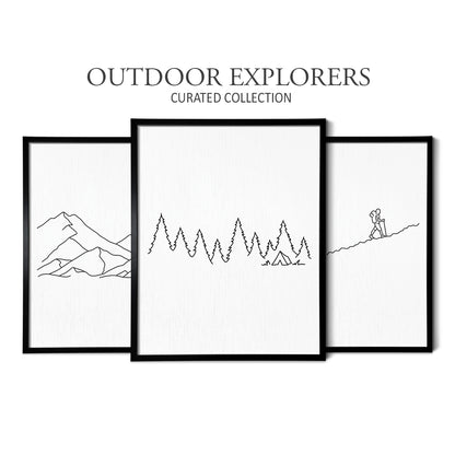 Outdoor Explorers (Set of 3 Art Prints)