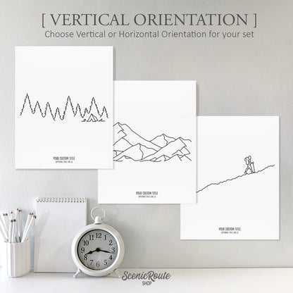 Outdoor Explorers (Set of 3 Art Prints)