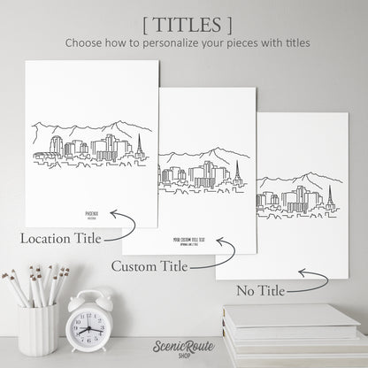 Phoenix Arizona (Set of 3 Art Prints)
