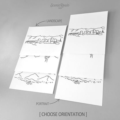 Phoenix Arizona (Set of 3 Art Prints)