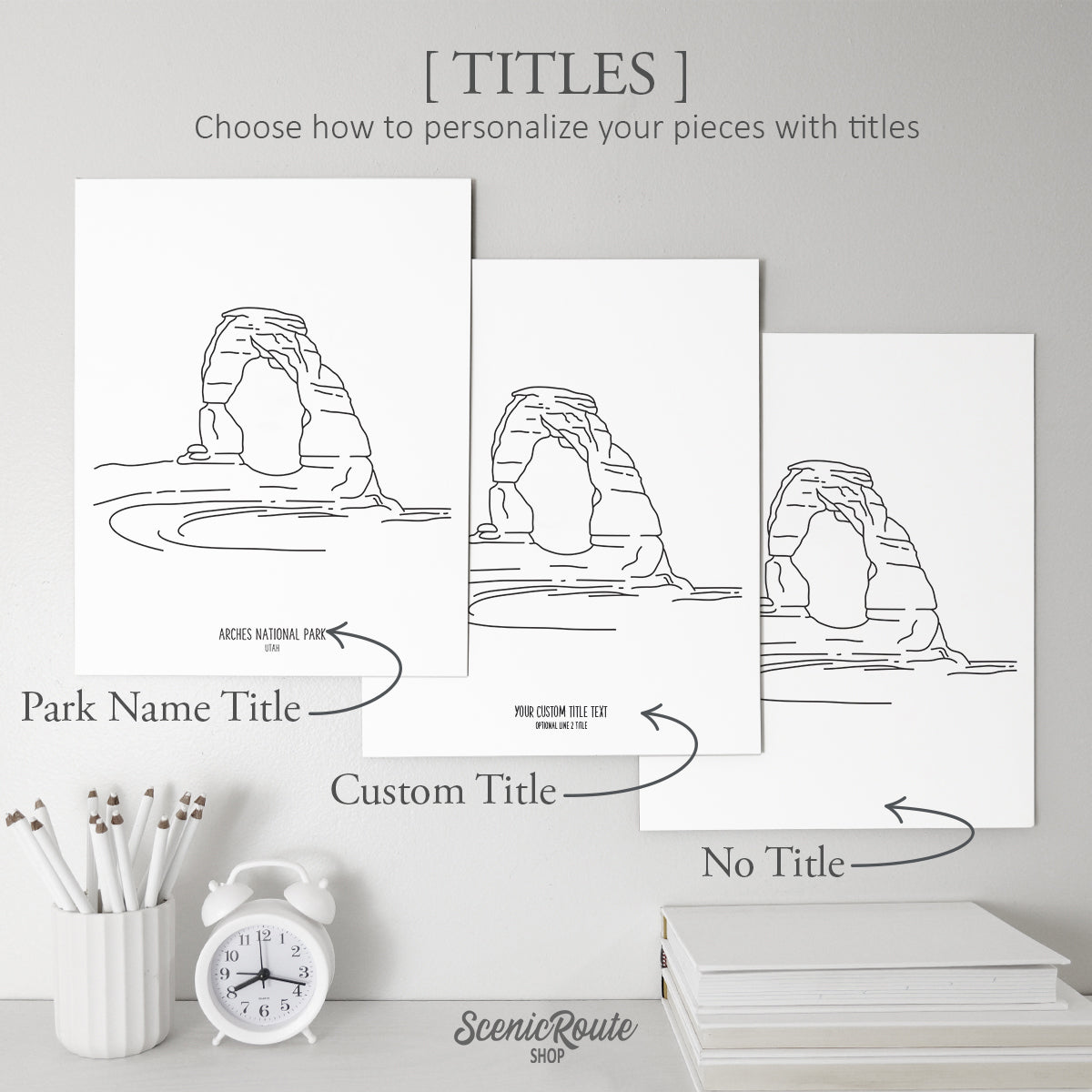 Utah National Parks (Set of 5 Art Prints)