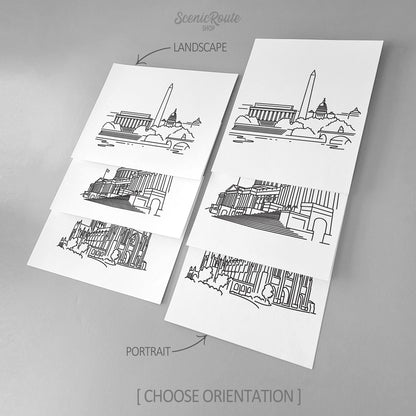 Washington DC (Set of 3 Art Prints)