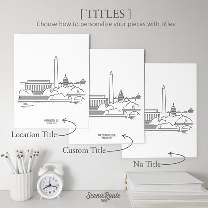 Washington DC (Set of 3 Art Prints)