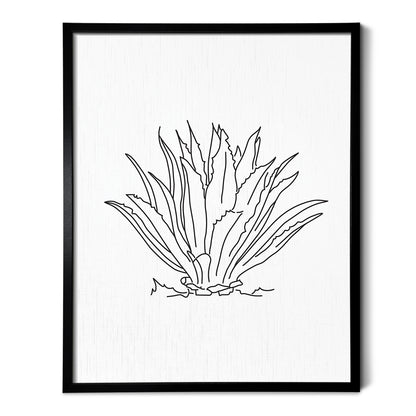 Agave Cactus Art Print