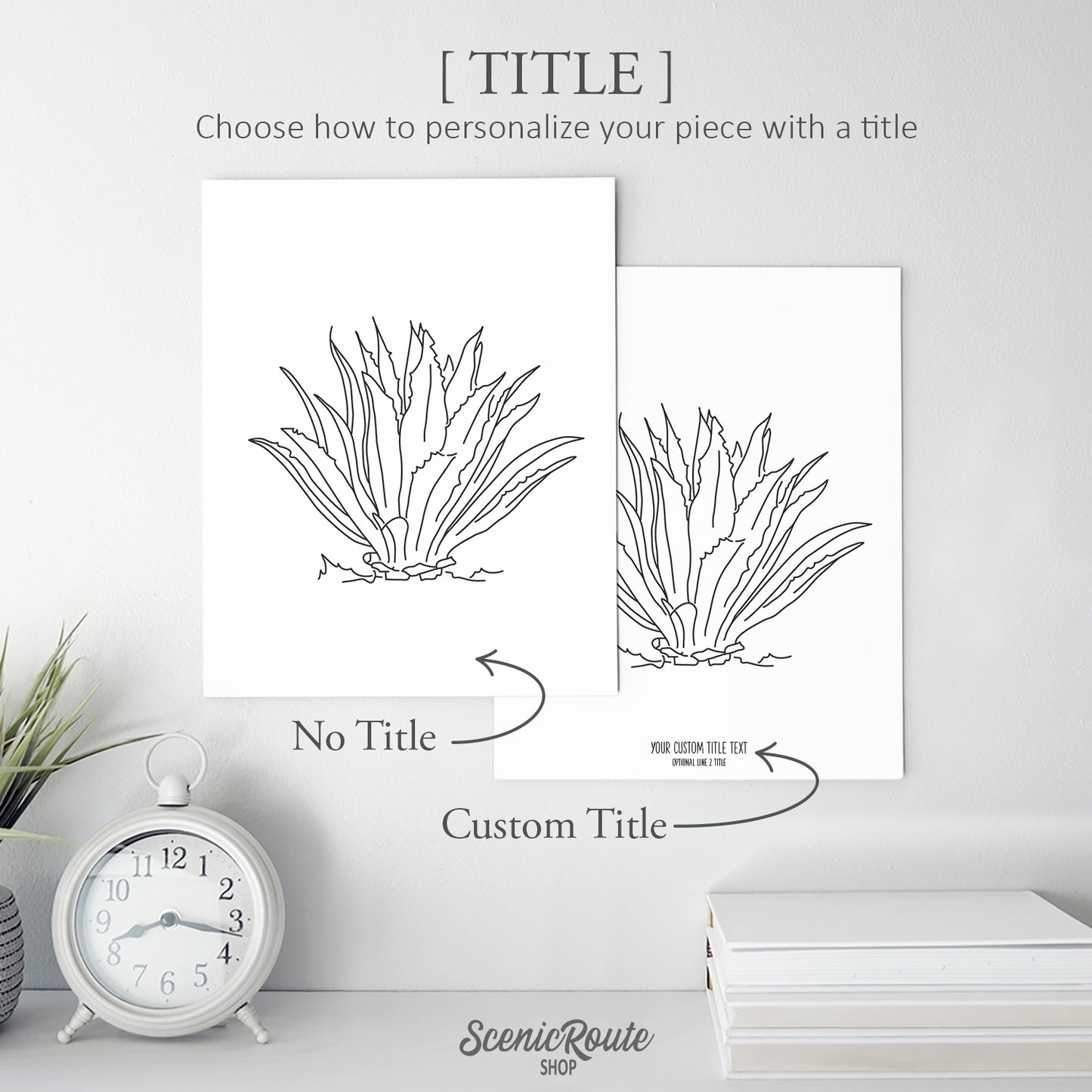 Agave Cactus Art Print