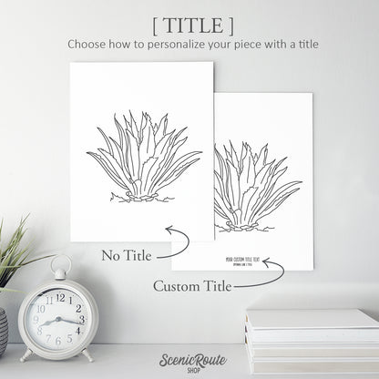 Agave Cactus Art Print