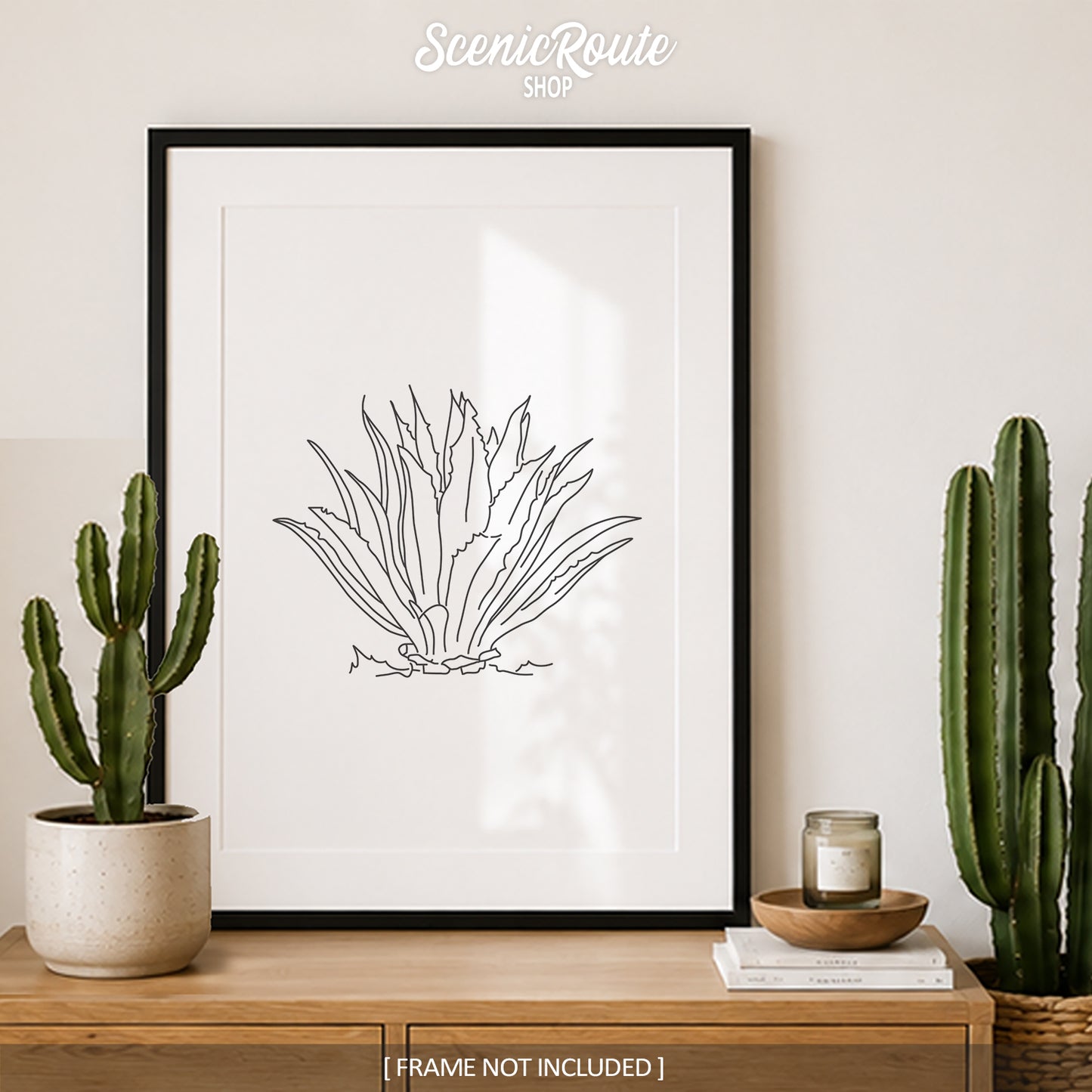 Agave Cactus Art Print