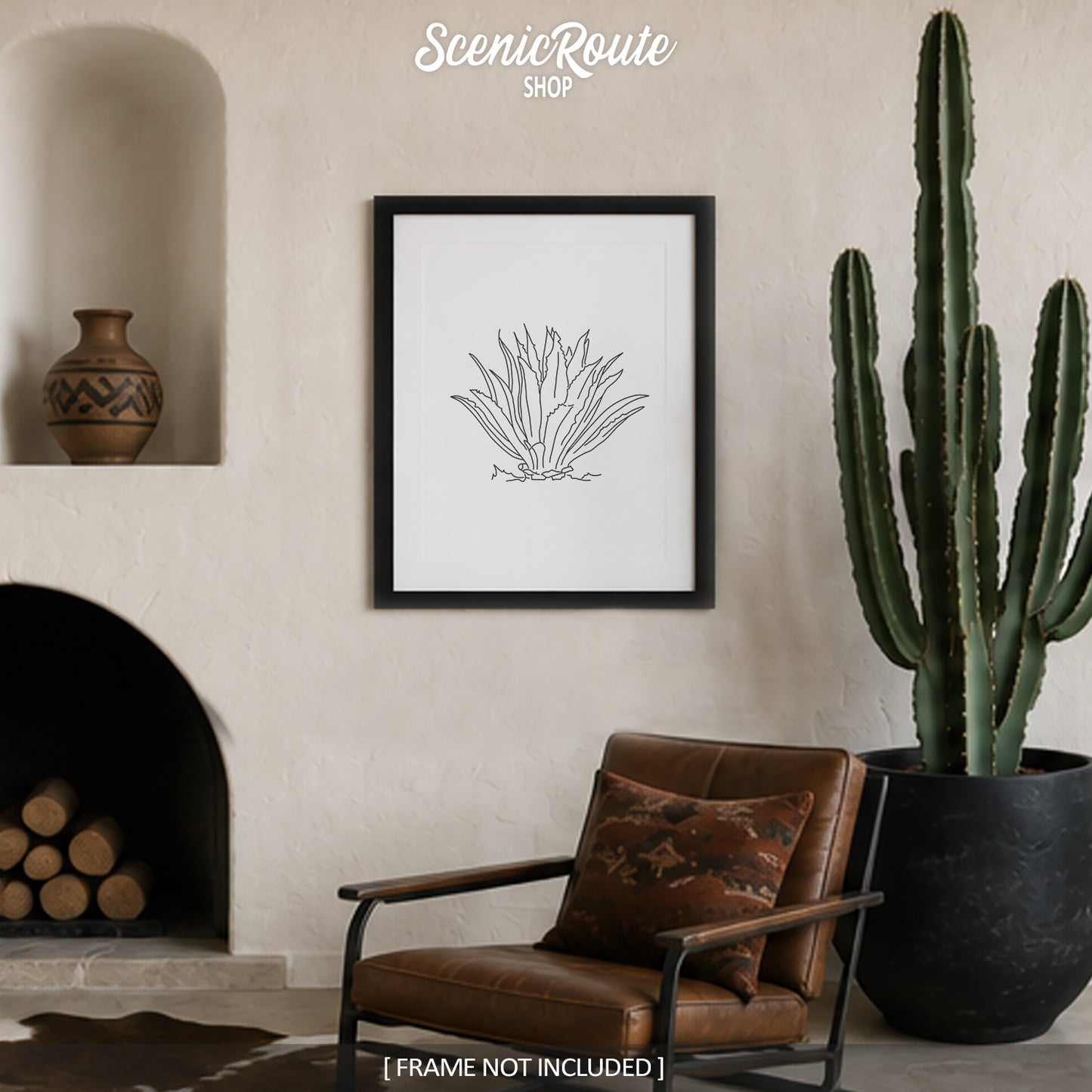 Agave Cactus Art Print