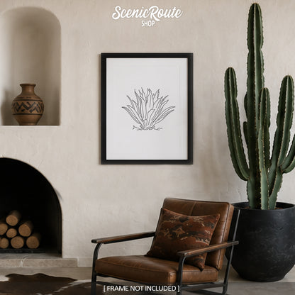 Agave Cactus Art Print