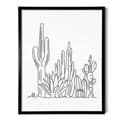 Cactus Garden Art Print