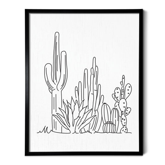 Cactus Garden Art Print